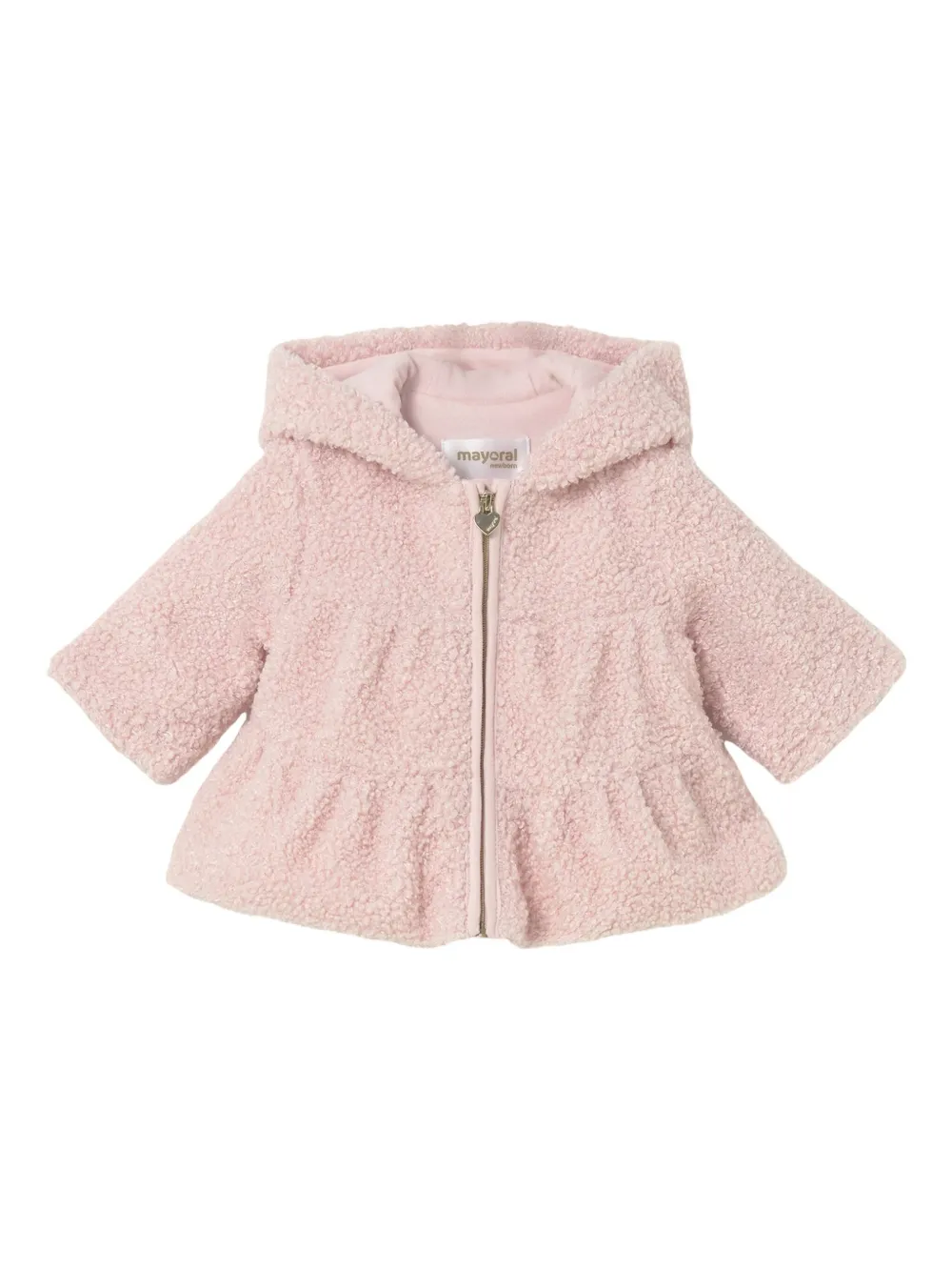 Mayoral hooded ruffled jacket | Pink | Image 1