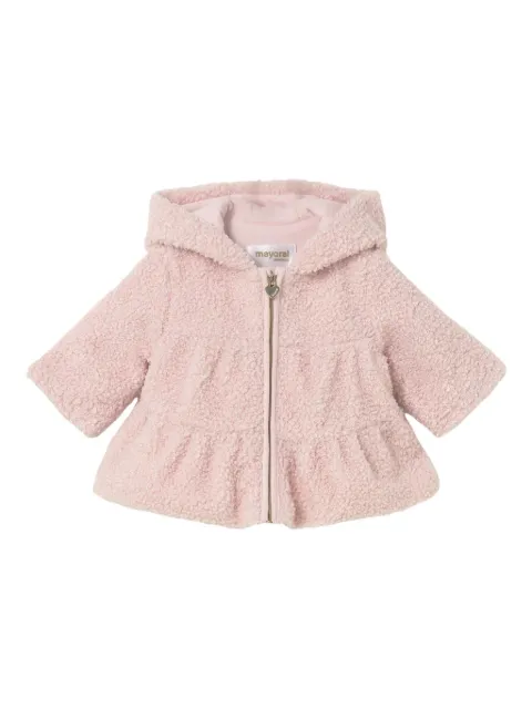 Mayoral hooded ruffled jacket