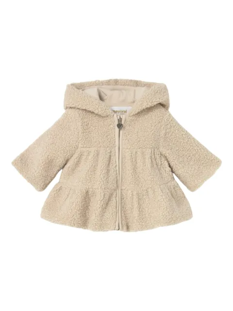 Mayoral hooded zip-up coat