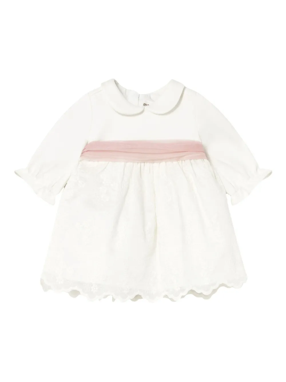 Mayoral embroidered dress - White