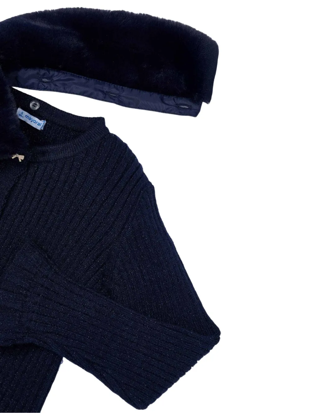 Mayoral Vest van imitatiebont Blauw