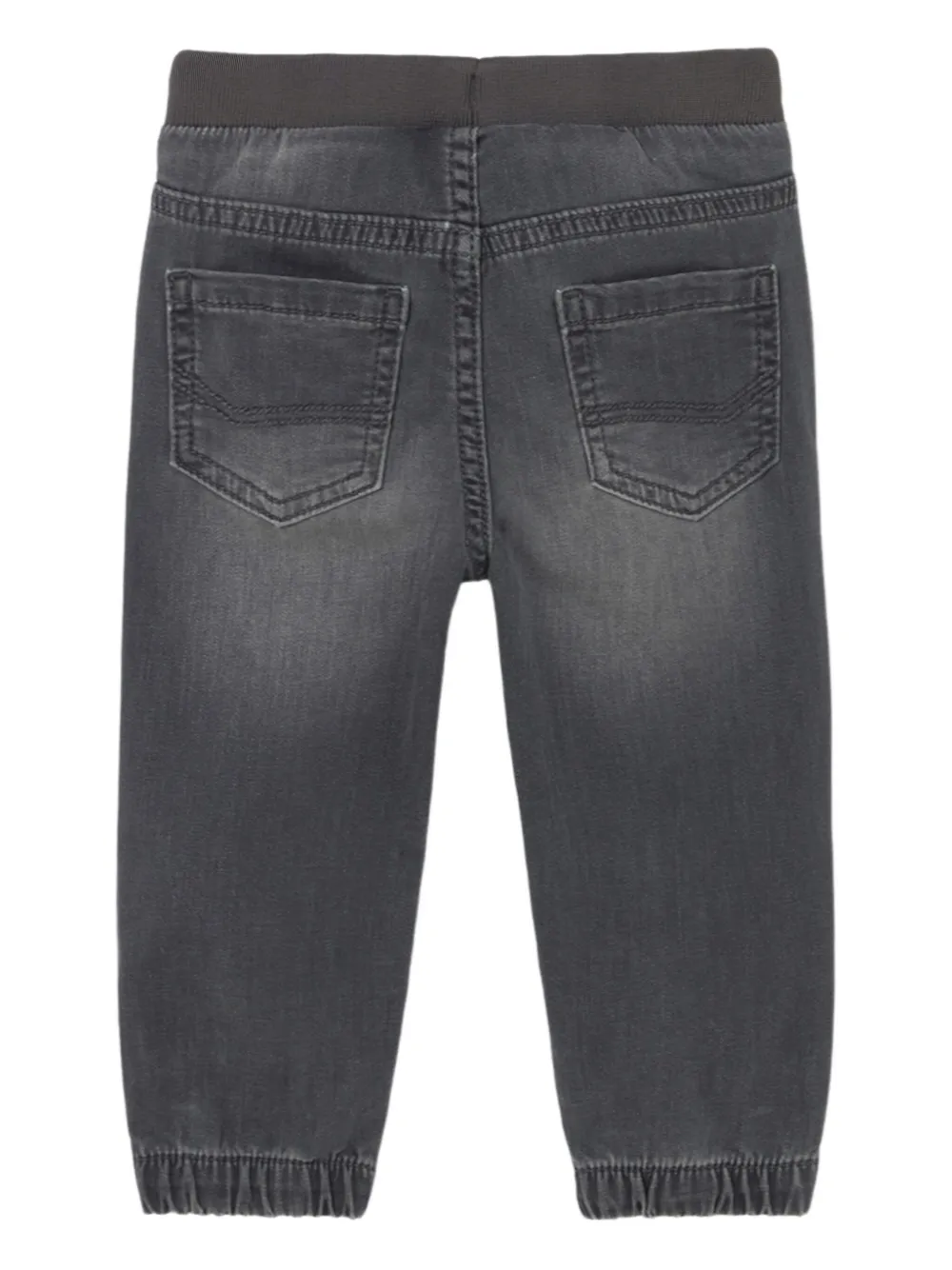 Mayoral Denim Jogger Trousers In Gray