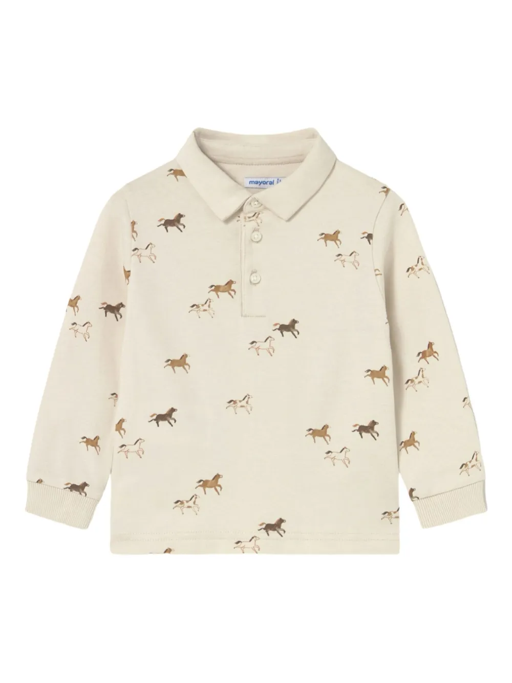 Mayoral printed polo shirt | Neutrals | Image 1