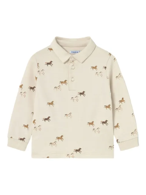 Mayoral printed polo shirt