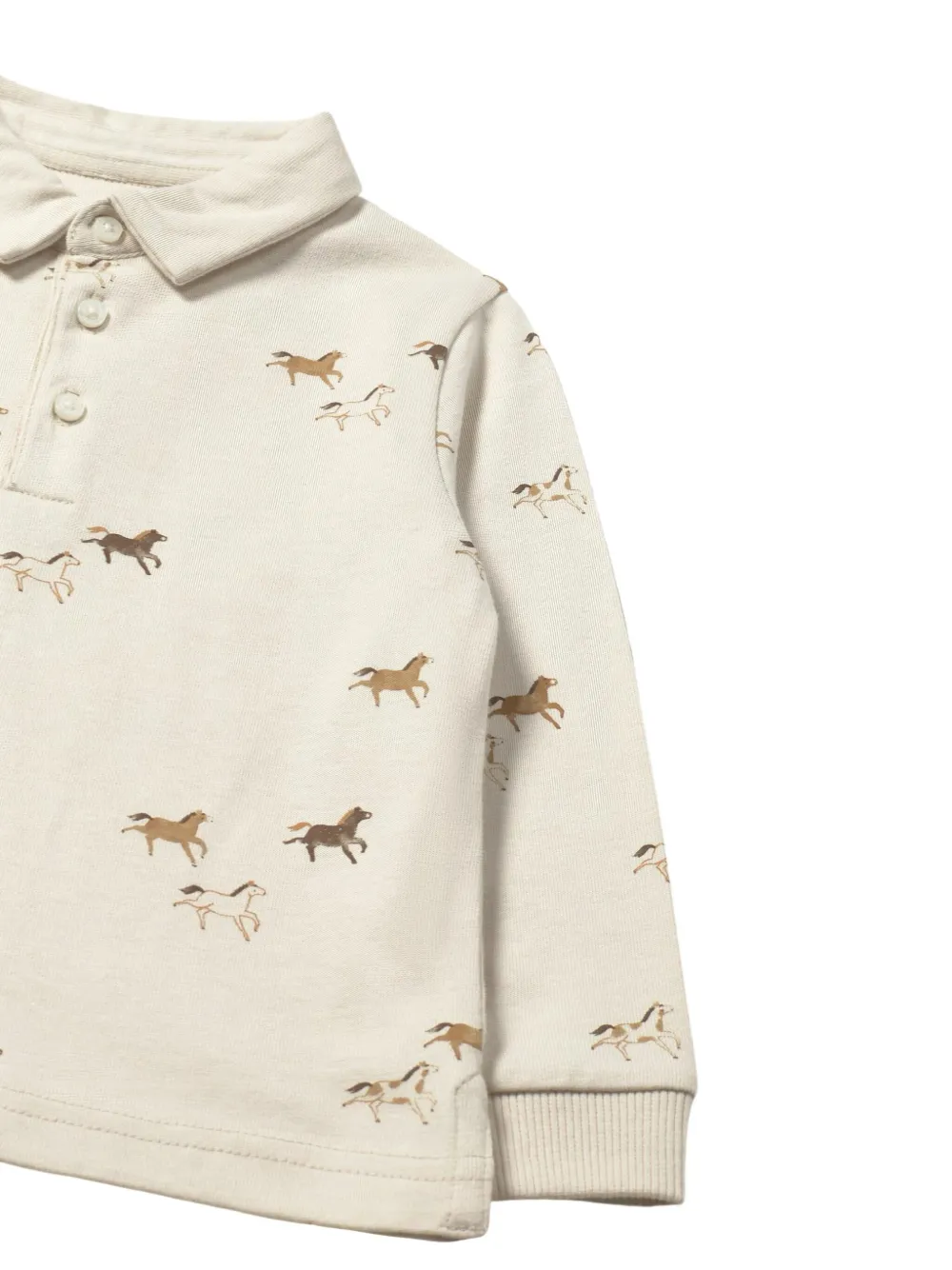 Mayoral Poloshirt met logoprint Beige