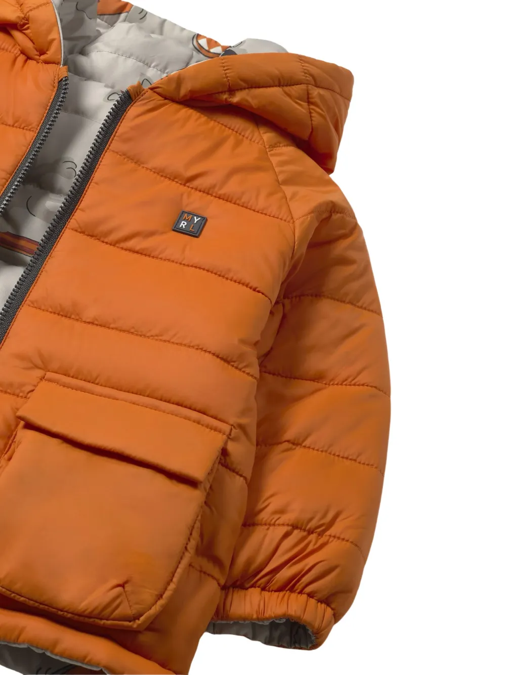 Mayoral Donsjack met capuchon Oranje