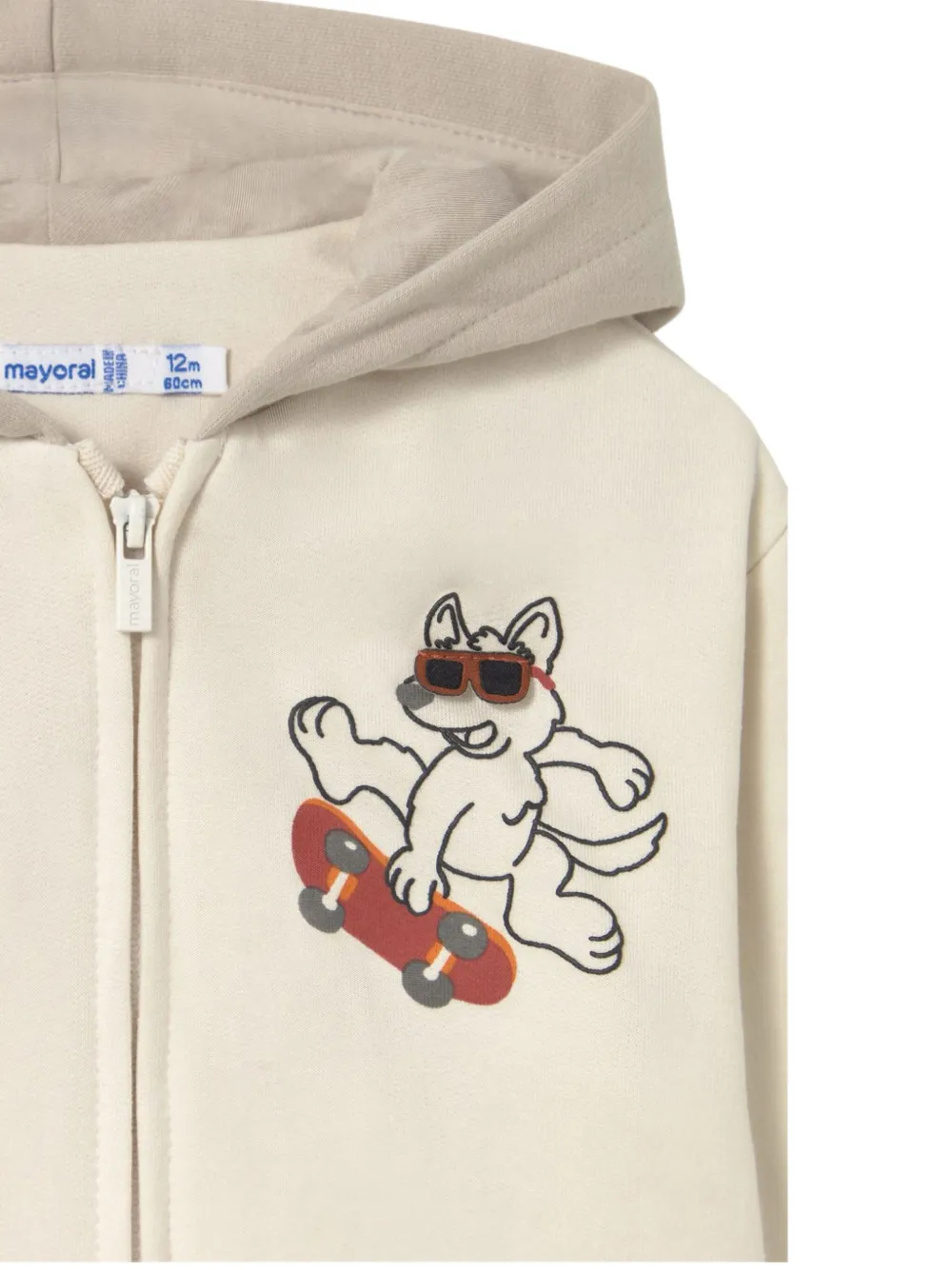 Mayoral Interactive sweater met rits Beige