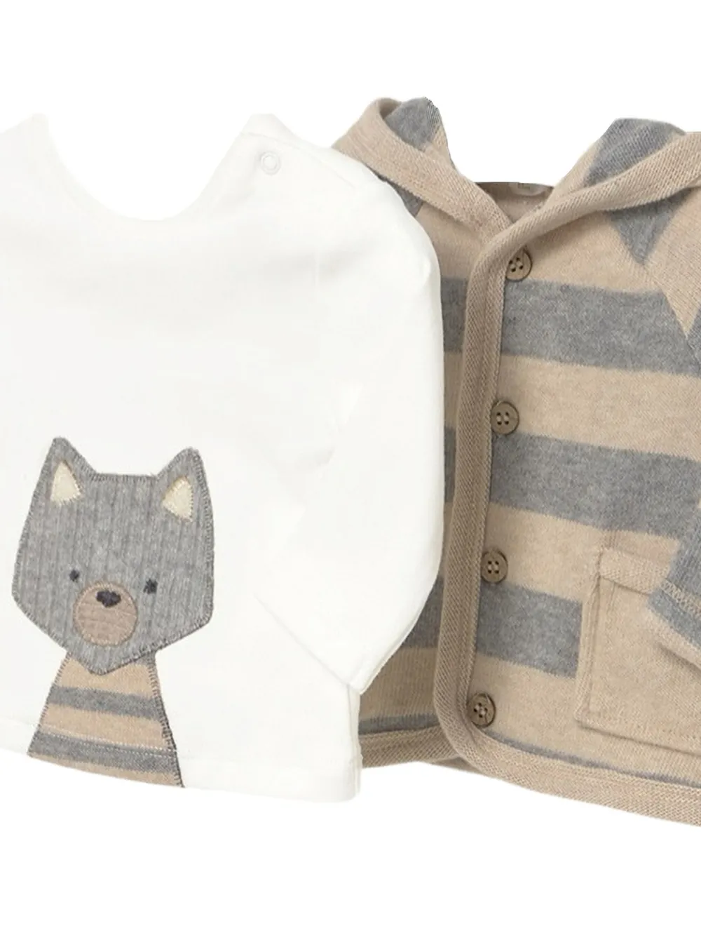 Mayoral Drie gestreepte broeken Beige