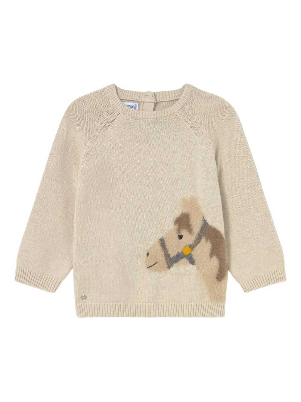 Mayoral horse-intarsia sweater | Neutrals | Image 1