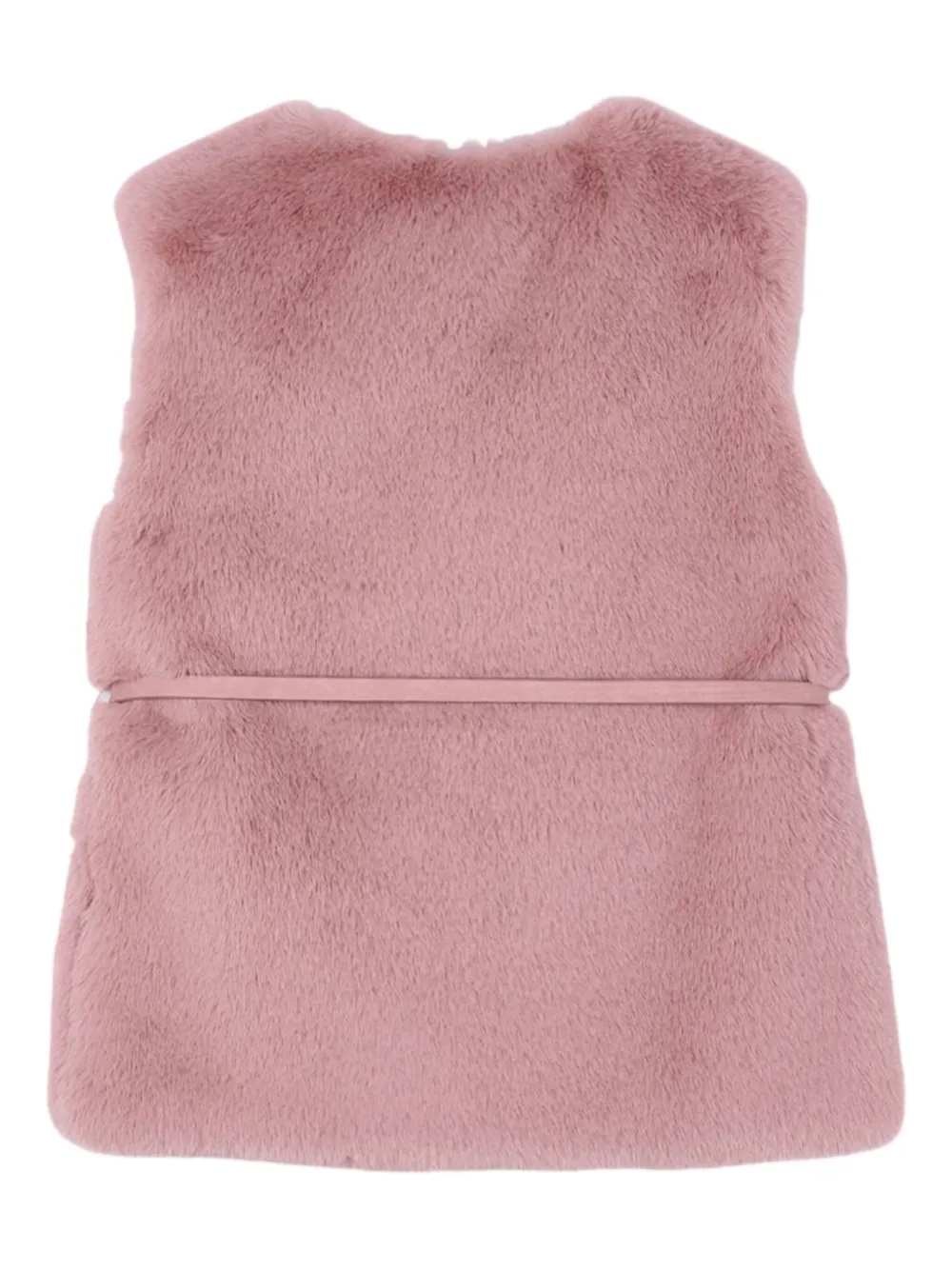 Mayoral belted faux-fur vest | Girls Waistcoats & Gilets | Image 2
