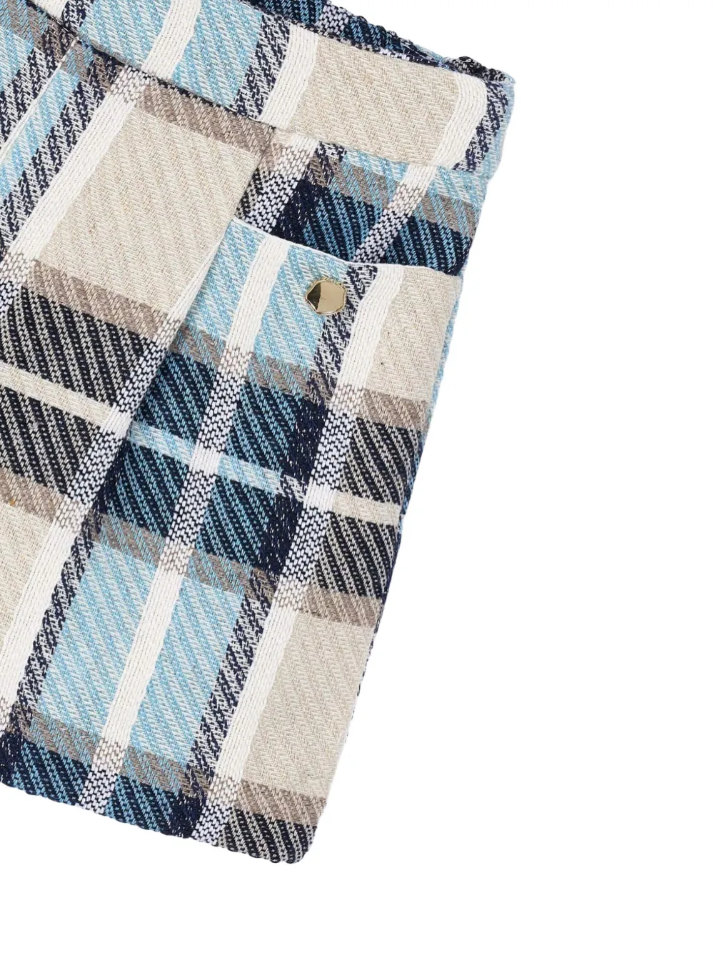 Mayoral Geruite shorts Blauw