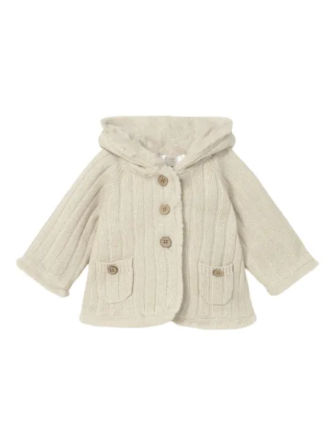 Mayoral faux-fur hooded jacket