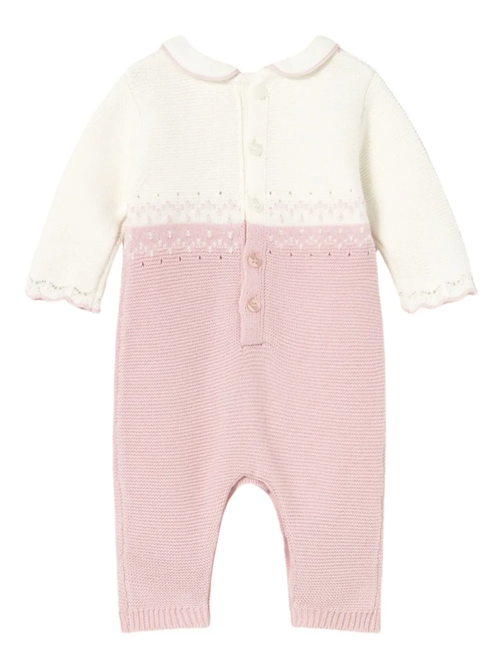 Mayoral Cotton Romper In Neutral