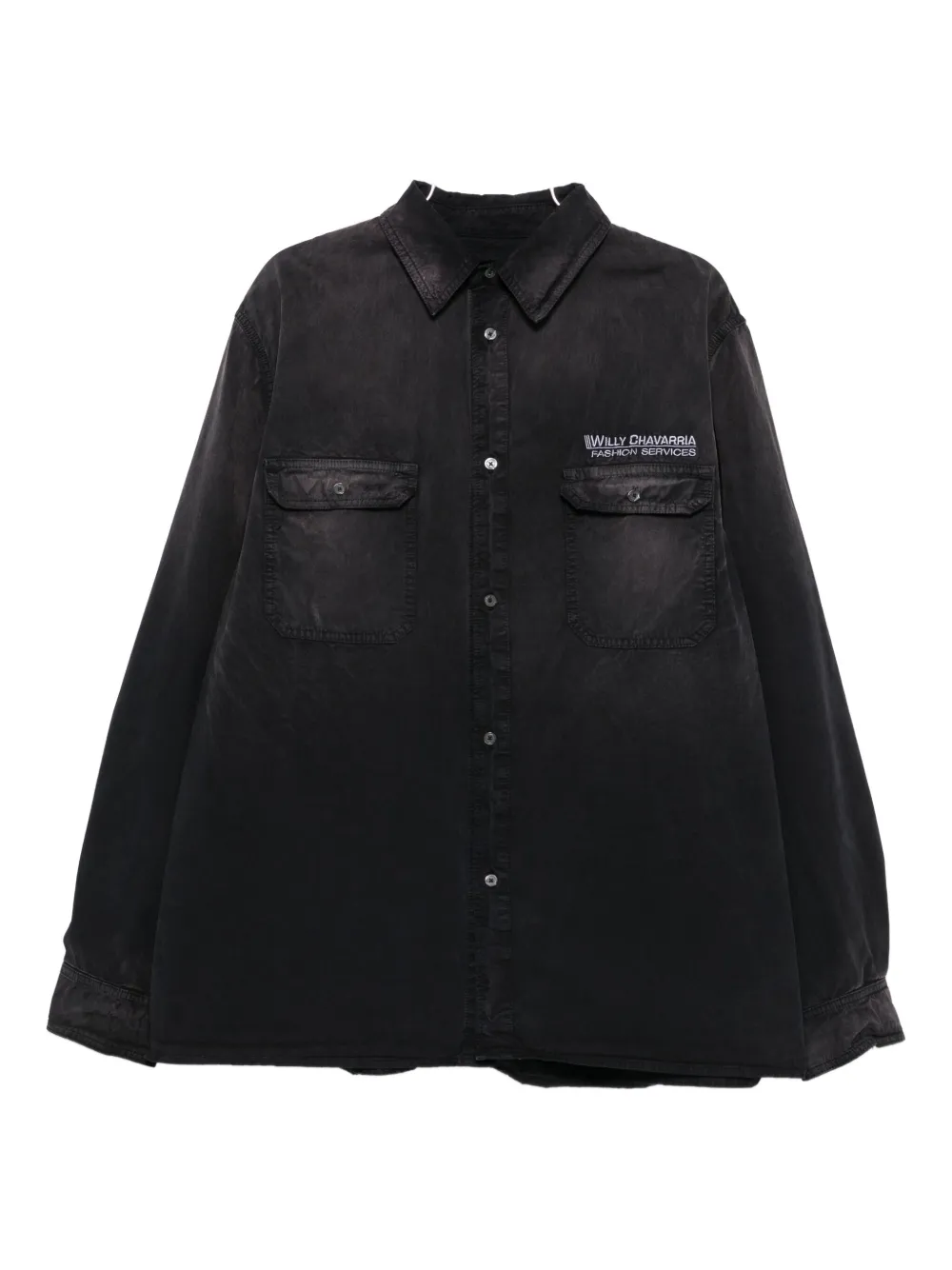 Willy Chavarria Corcoran Shirt In Black