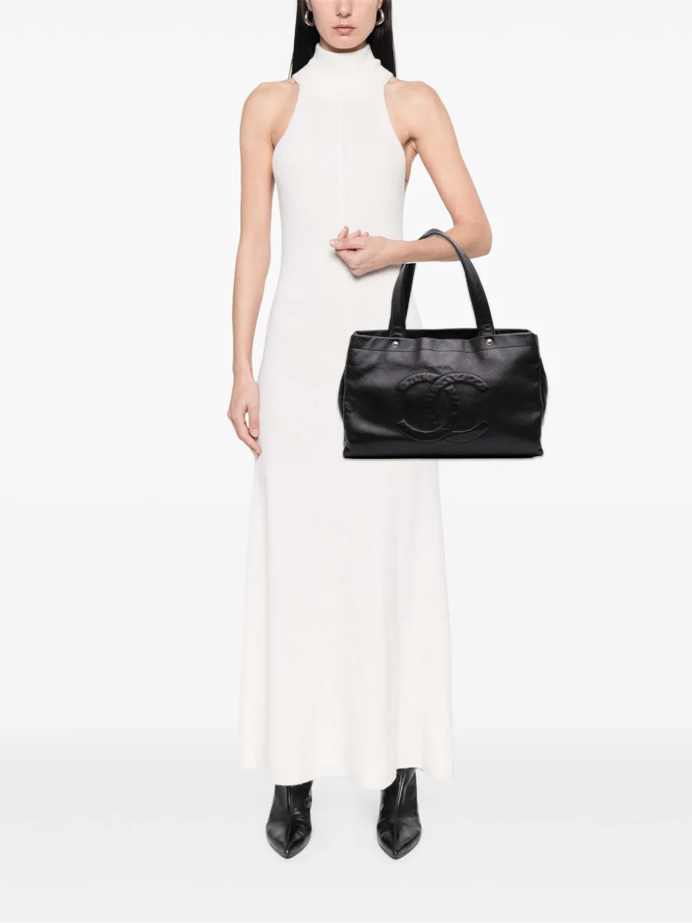 CHANEL Pre-Owned 2008-2009 CC Caviar tote bag | Pre-Owned | Image 2
