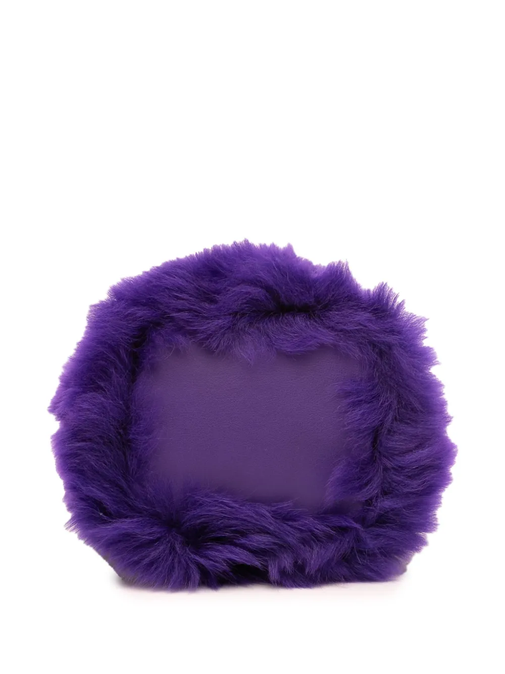 Pre-owned Fendi 2010-2025 Mini Fur Mon Tresor Bucket Bag In Purple