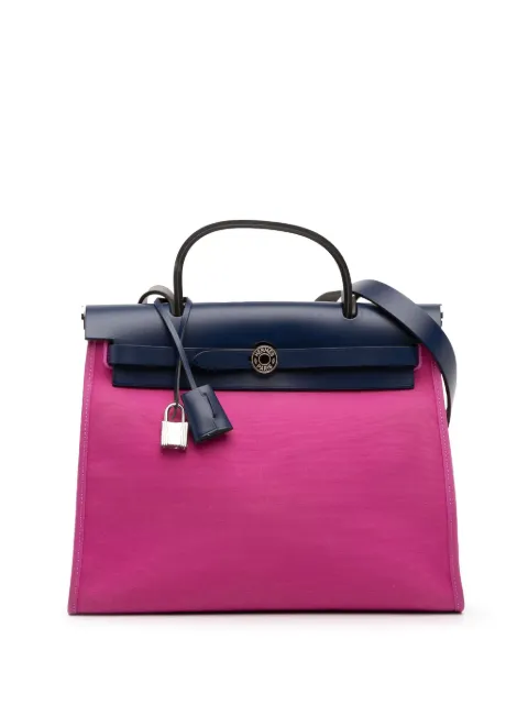 Hermès Pre-Owned 2018 Toile Herbag Zip 31 satchel