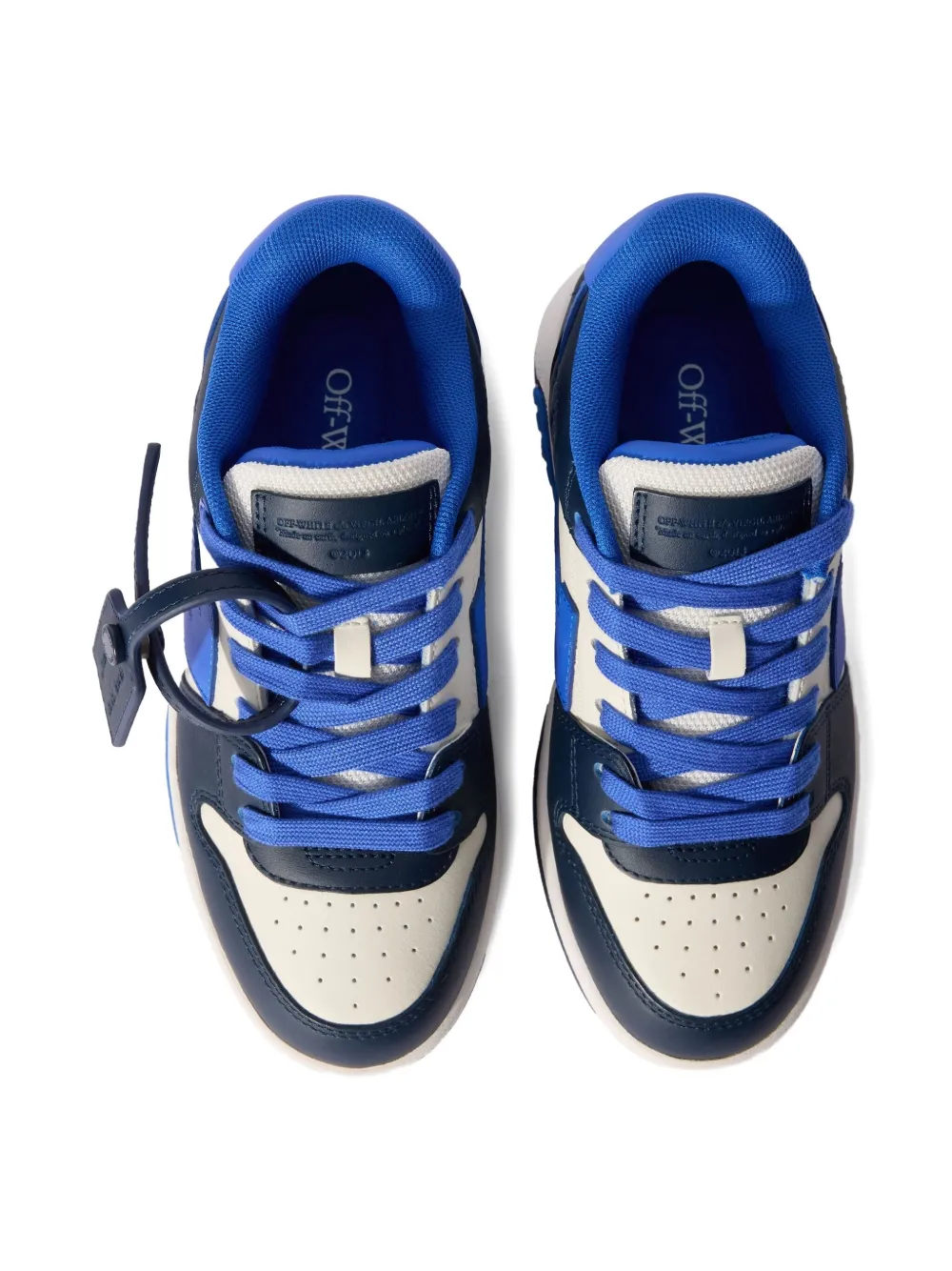 Off-White Kids lace-up sneakers Blauw
