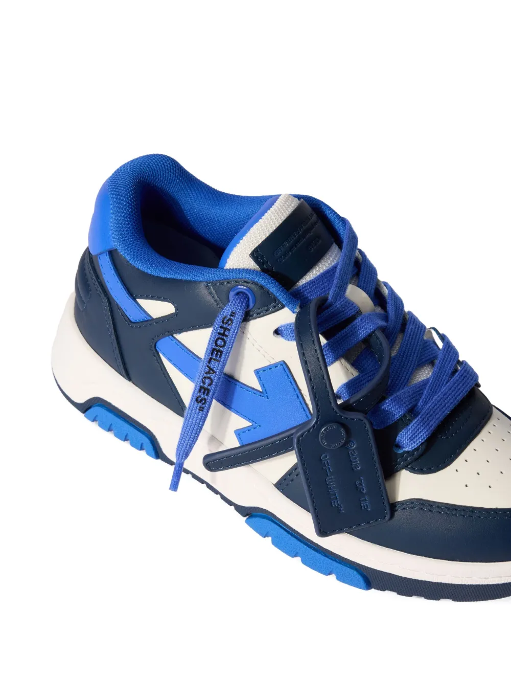 Off-White Kids lace-up sneakers Blauw