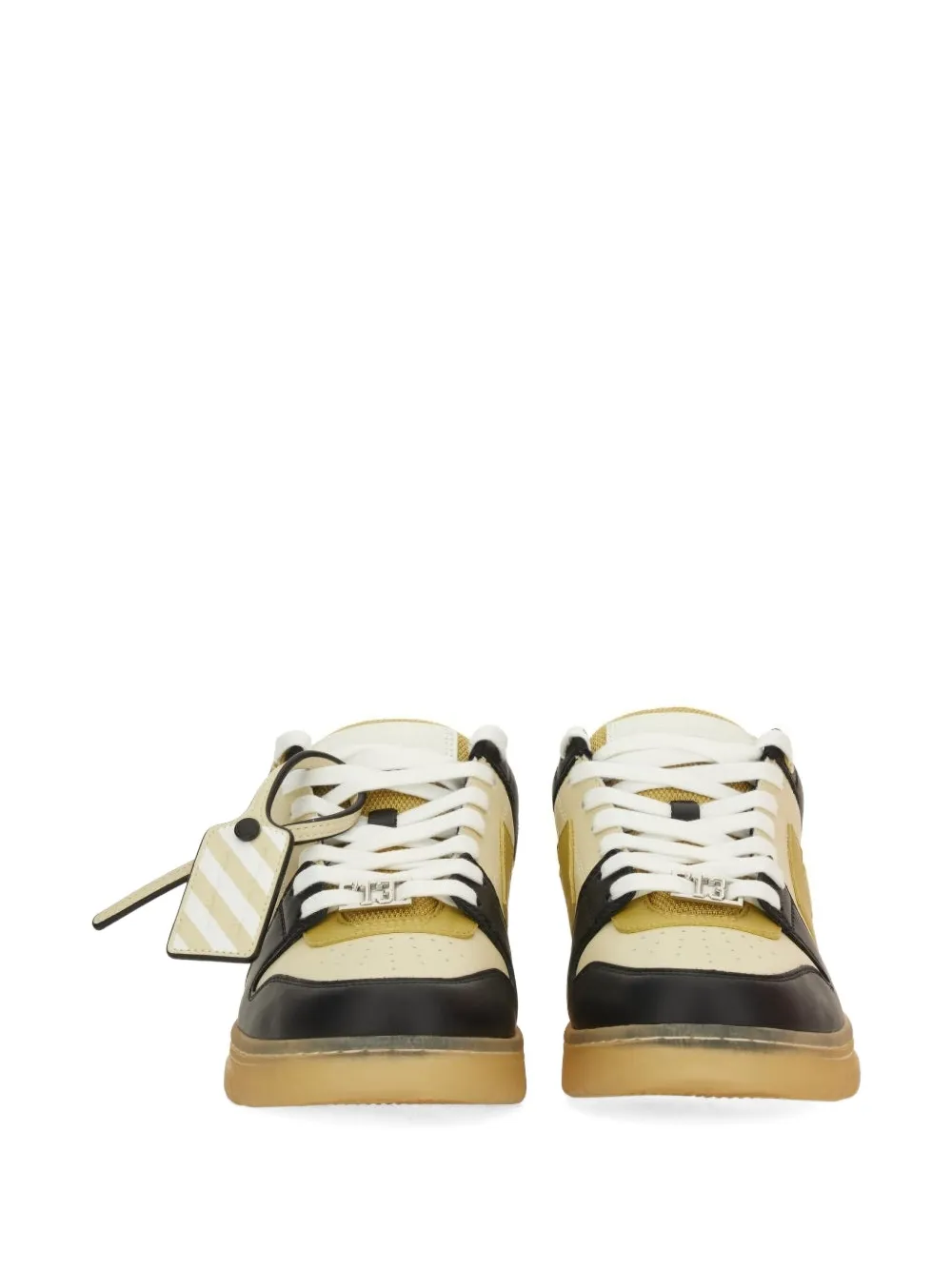 Off-White lace-up sneakers Zwart