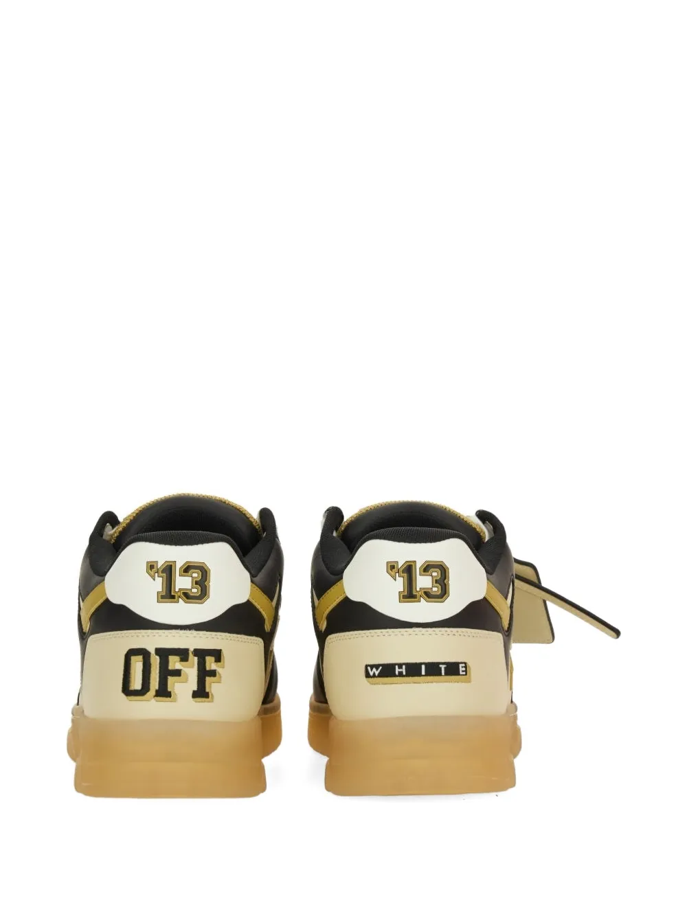 Off-White lace-up sneakers Zwart