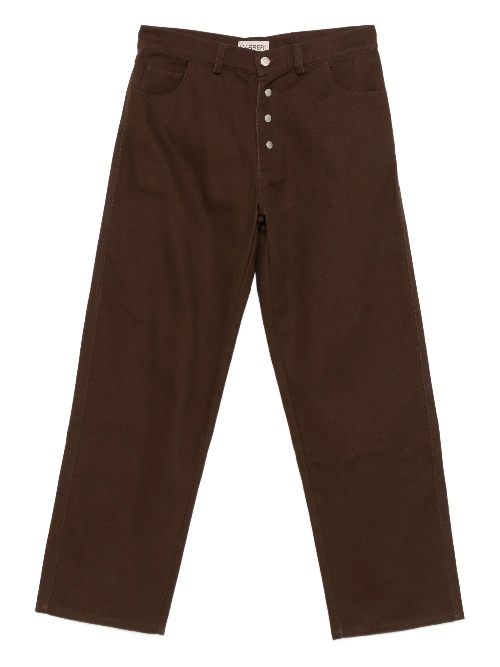 Carrer button trousers | Brown | Image 1
