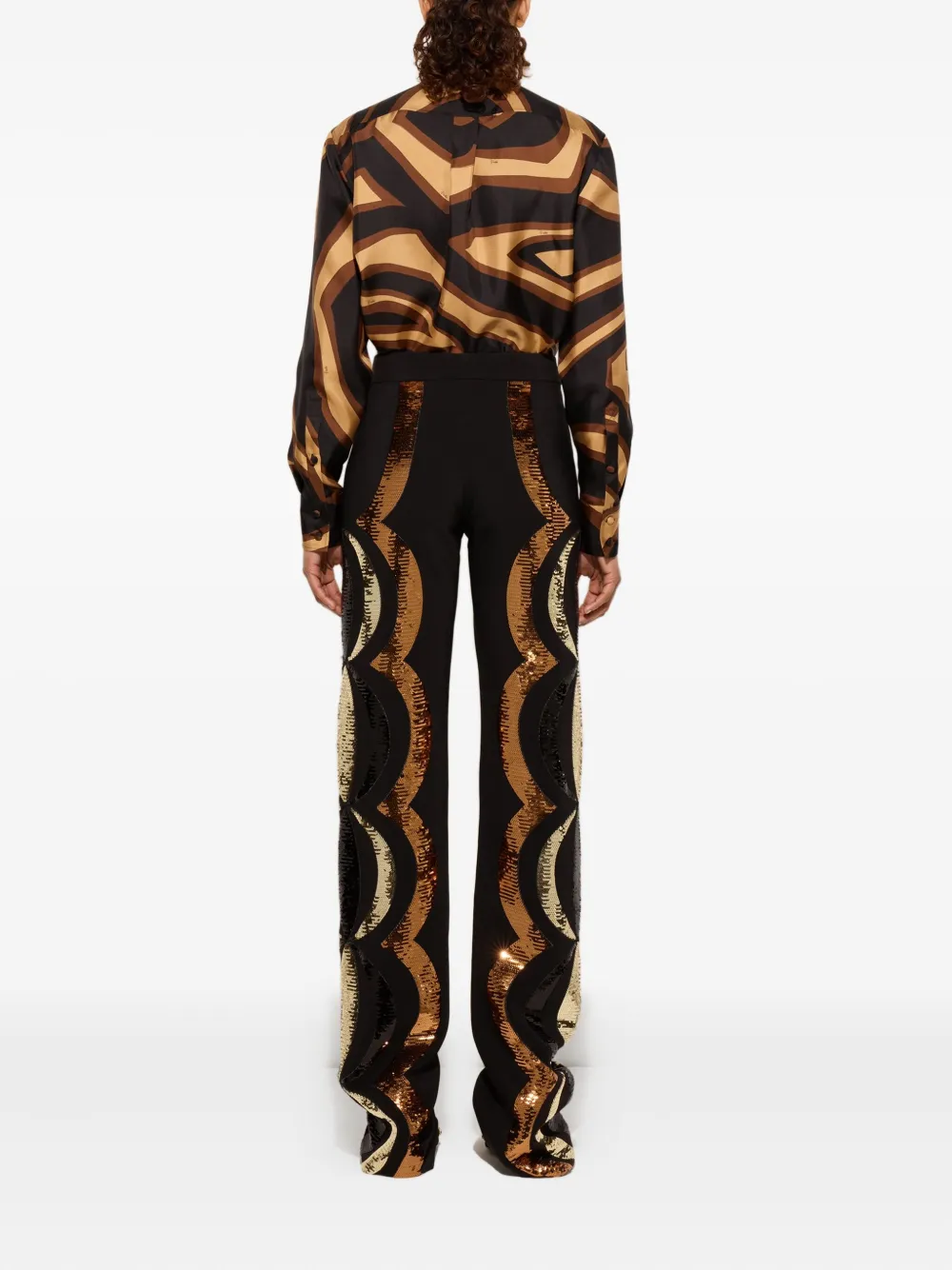 Pucci Labirinto-print Silk Shirt In Multi