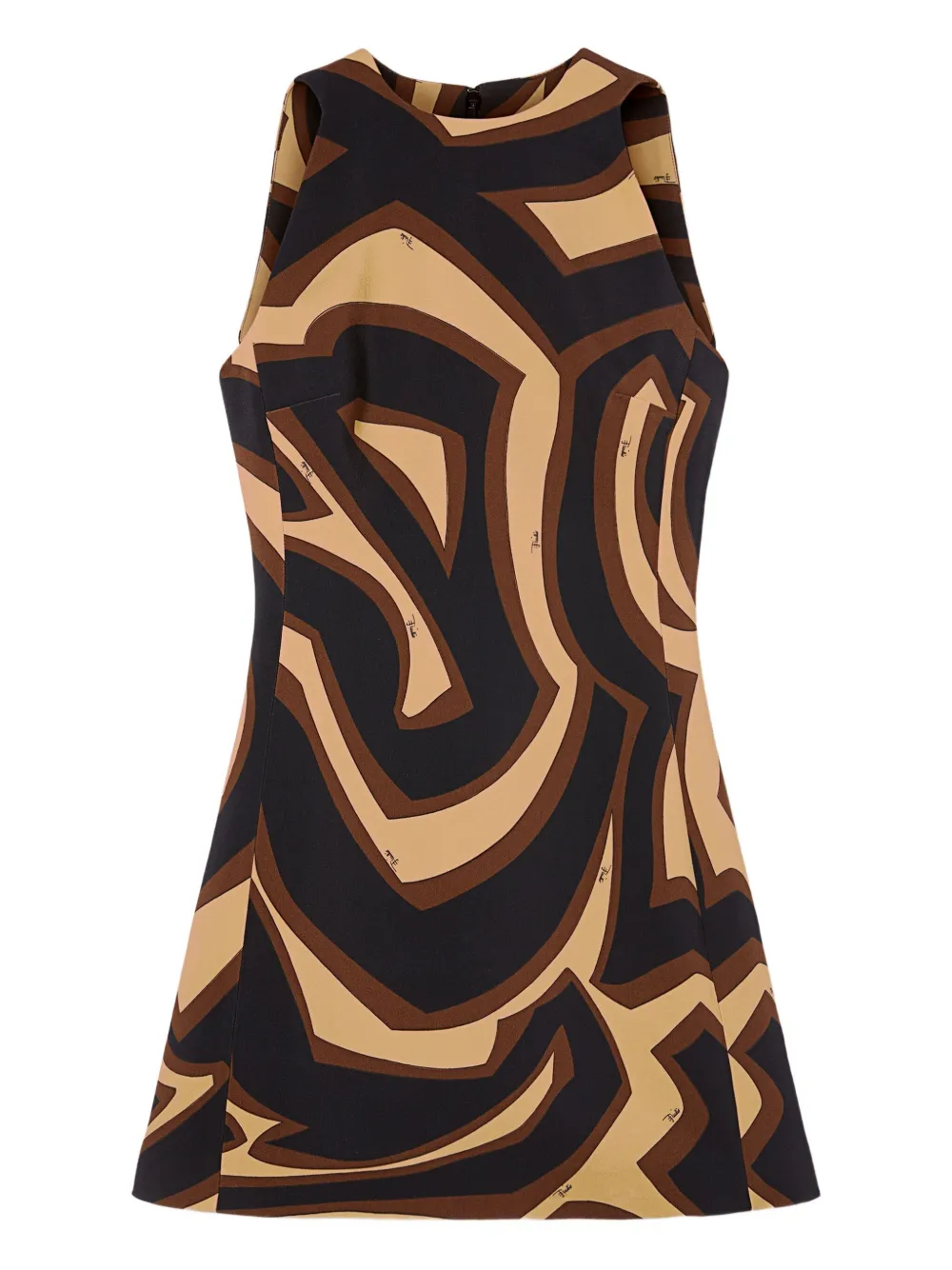 PUCCI abstract-print A-line dress | Black | Image 1