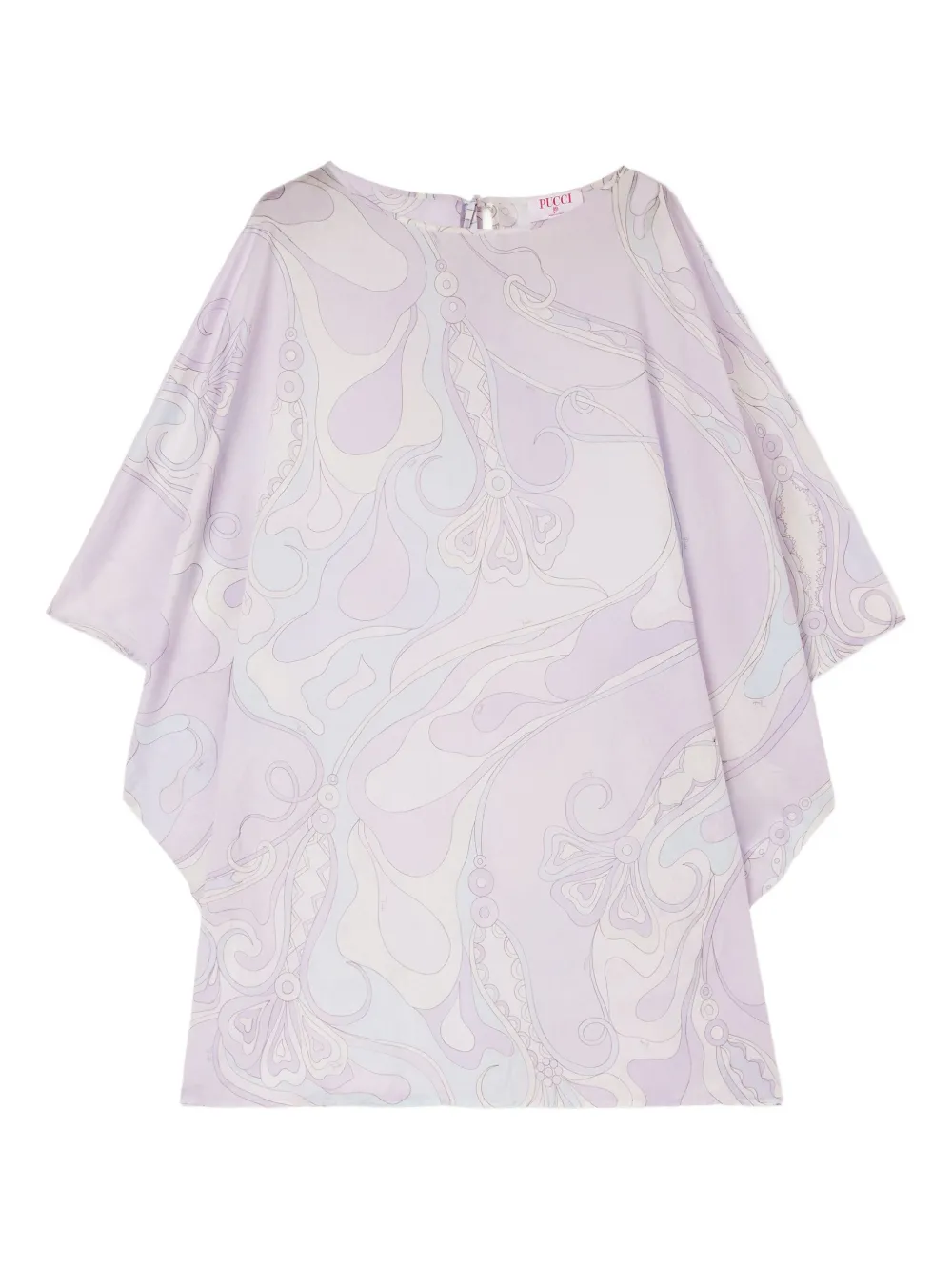PUCCI wave-print kaftan dress | Purple | Image 1