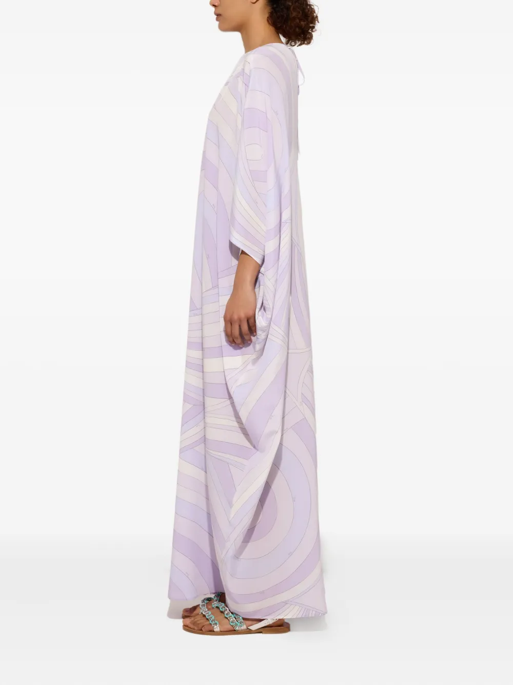 PUCCI Tuniek met golfprint Paars