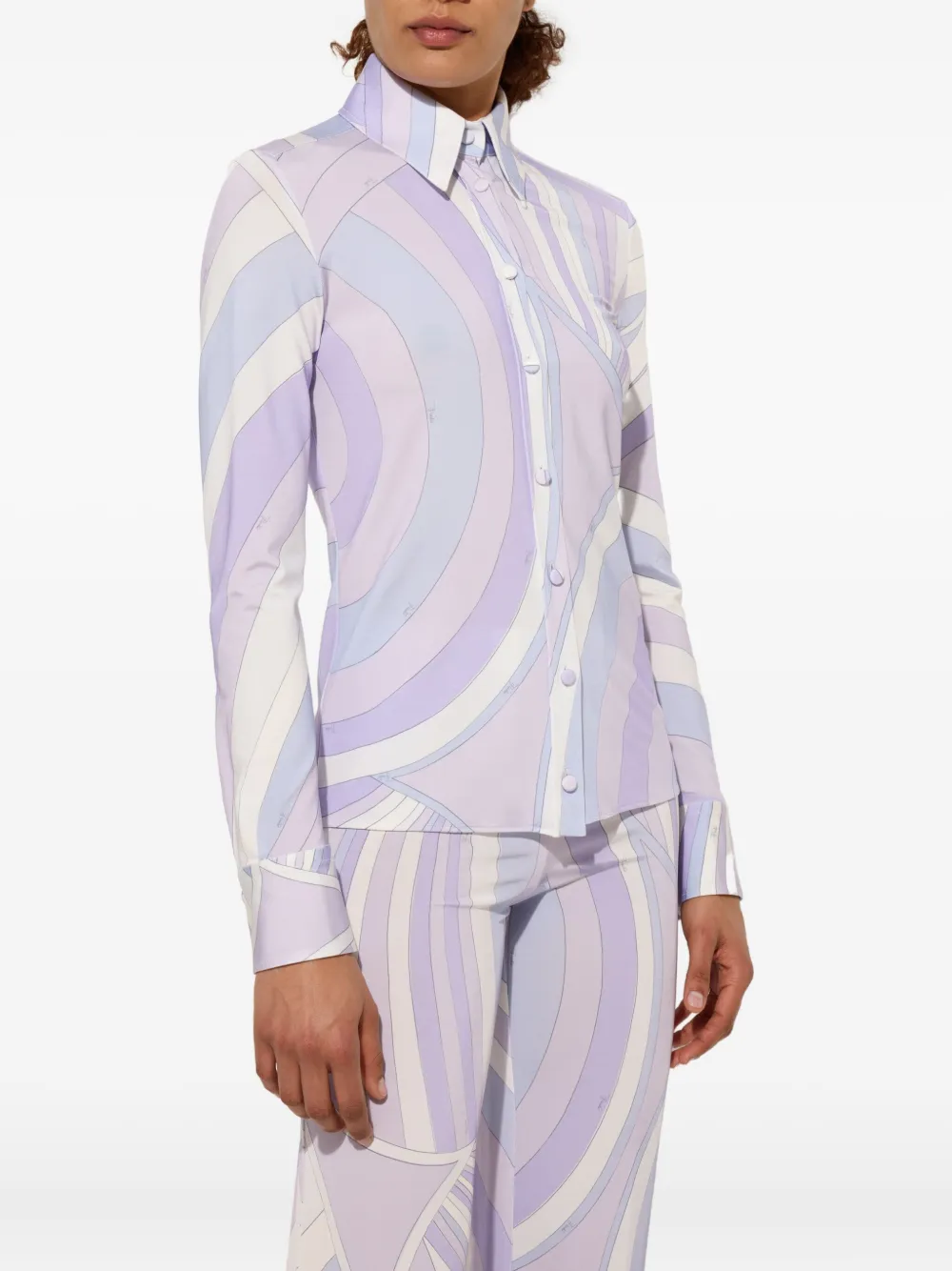 PUCCI Shirt met print Paars