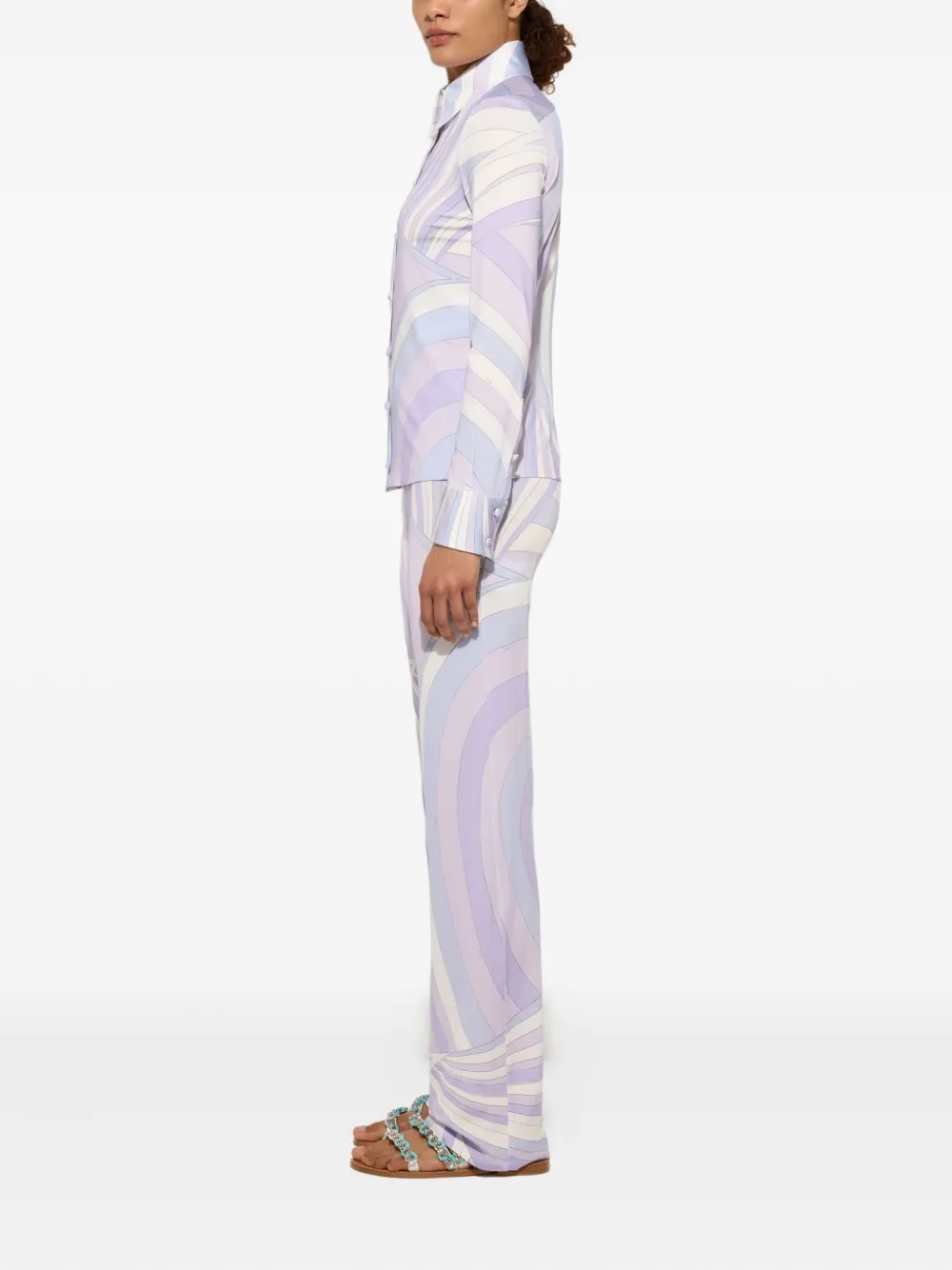 PUCCI Shirt met print Paars