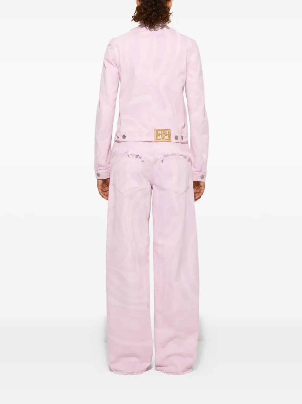 PUCCI Marmo-print trousers - Roze
