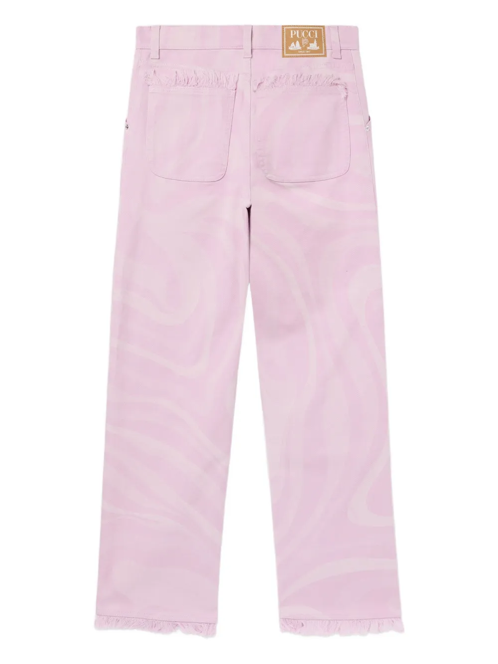 PUCCI Broek met Marmo-print Roze