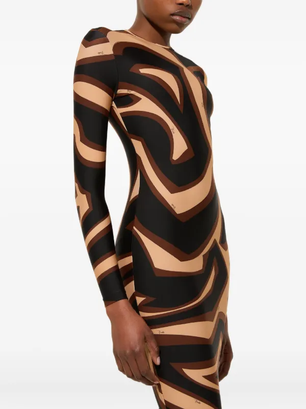 PUCCI Labirinto-print long-sleeve Dress | Black | FARFETCH IL PUCCI Labirinto-print long-sleeve Dress | Black | FARFETCH IL