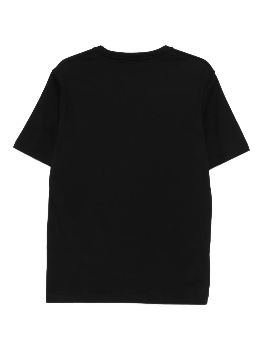 Laneus logo-embroidered t-shirt - Zwart