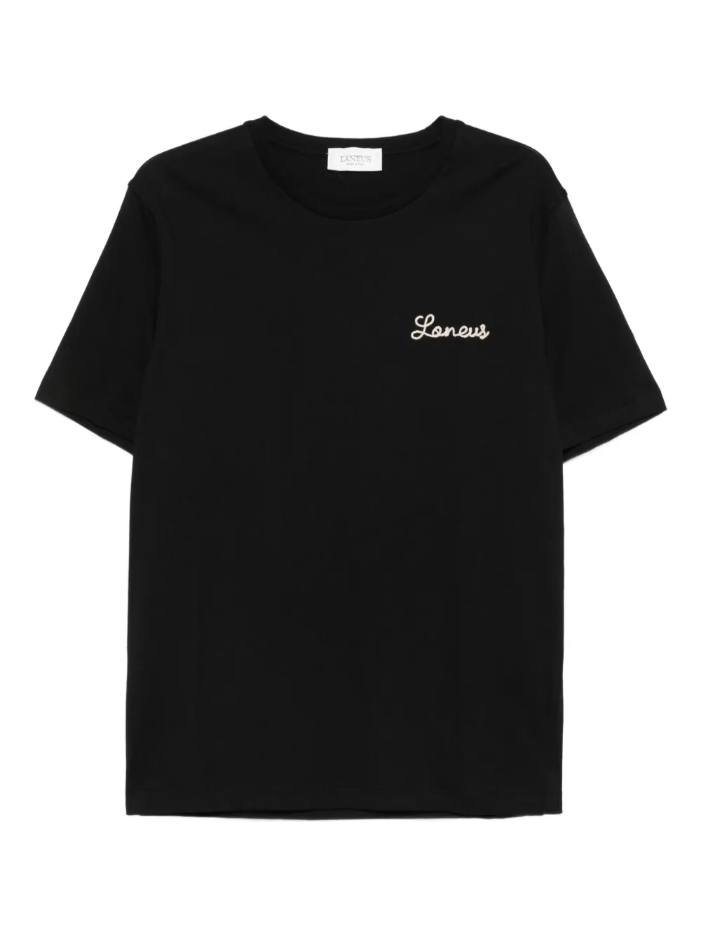Laneus logo-embroidered t-shirt | Black | Image 1