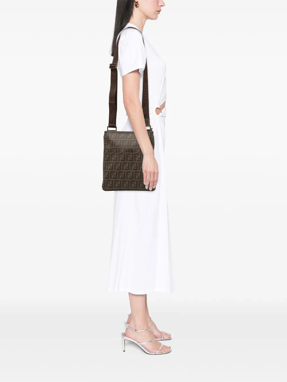 Fendi Pre-Owned 2000-2010 Zucca Spalmati crossbody bag | Pre-Owned | Image 2