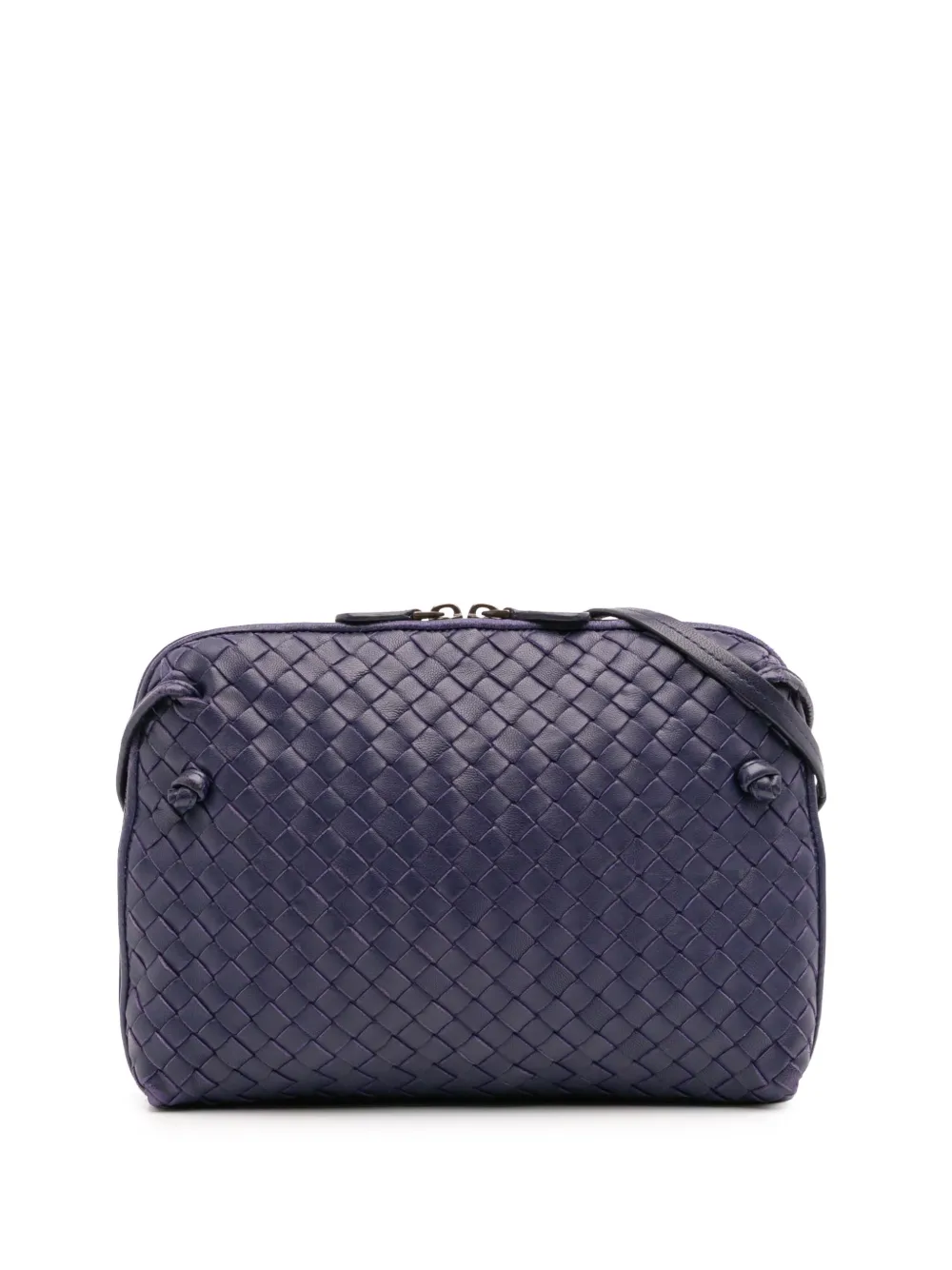 Bottega Veneta Pre-Owned 2012-2025 ナッパ イントレチャート ノディーニ ショルダーバッグ - パープル Bottega Veneta Pre-Owned 2012-2025 ナッパ イントレチャート ノディーニ ショルダーバッグ - パープル