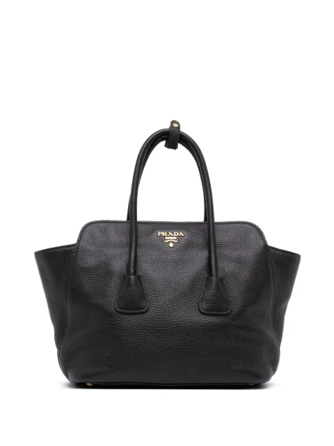 Prada Pre-Owned 2000-2025 Vitello Daino Top Handle Tote satchel