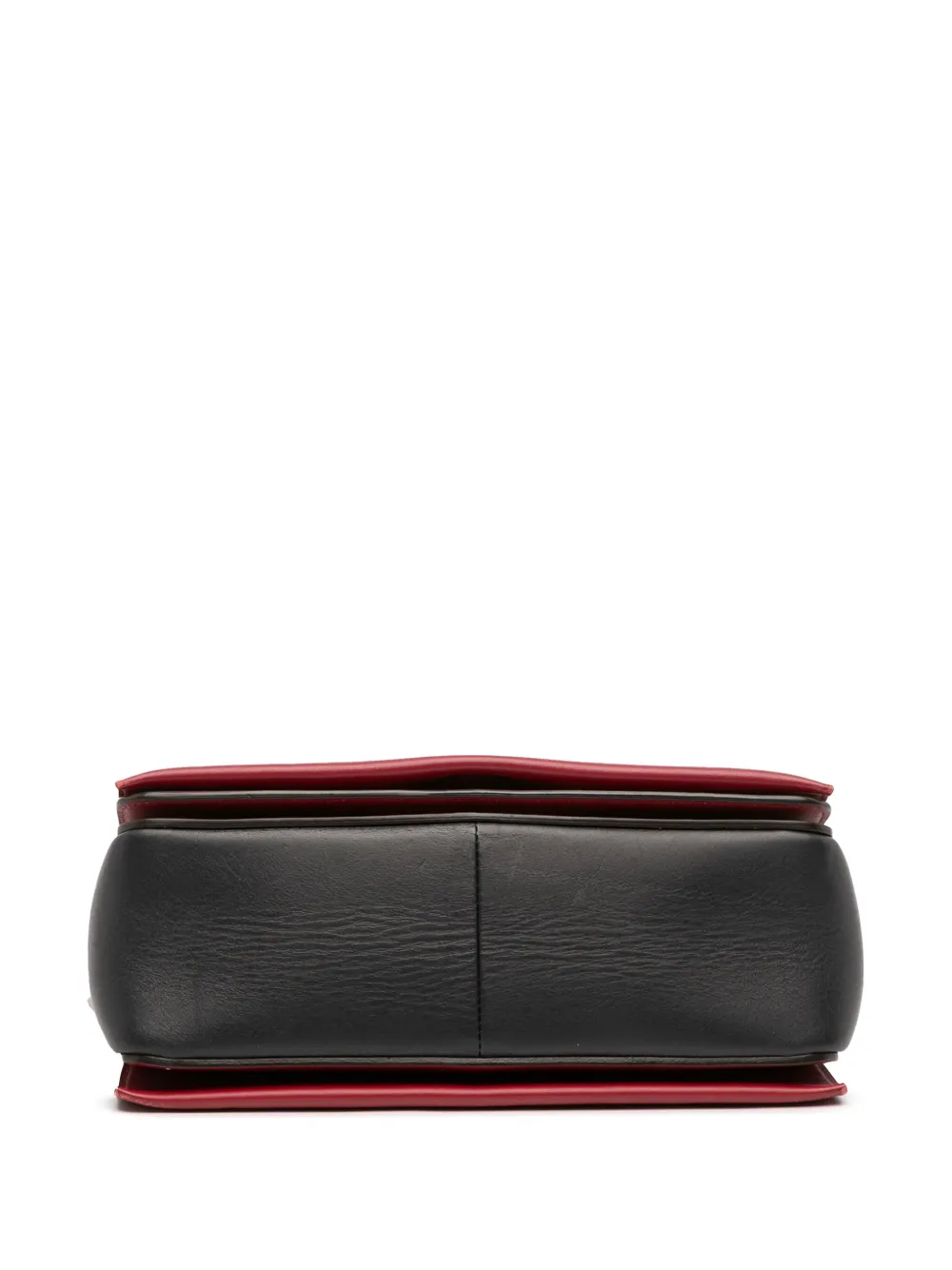 Pre-owned Celine 2016 Medium Shiny Smooth Calfskin Frame Shoulder Bag In Black