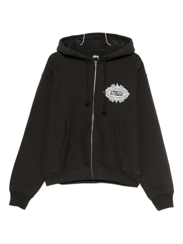 Stüssy zip-up Hoodie Black FARFETCH KW