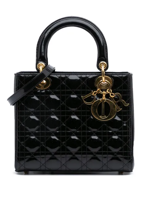 Christian Dior Pre-Owned 2013 Medium Patent Cannage Lady Dior satchel