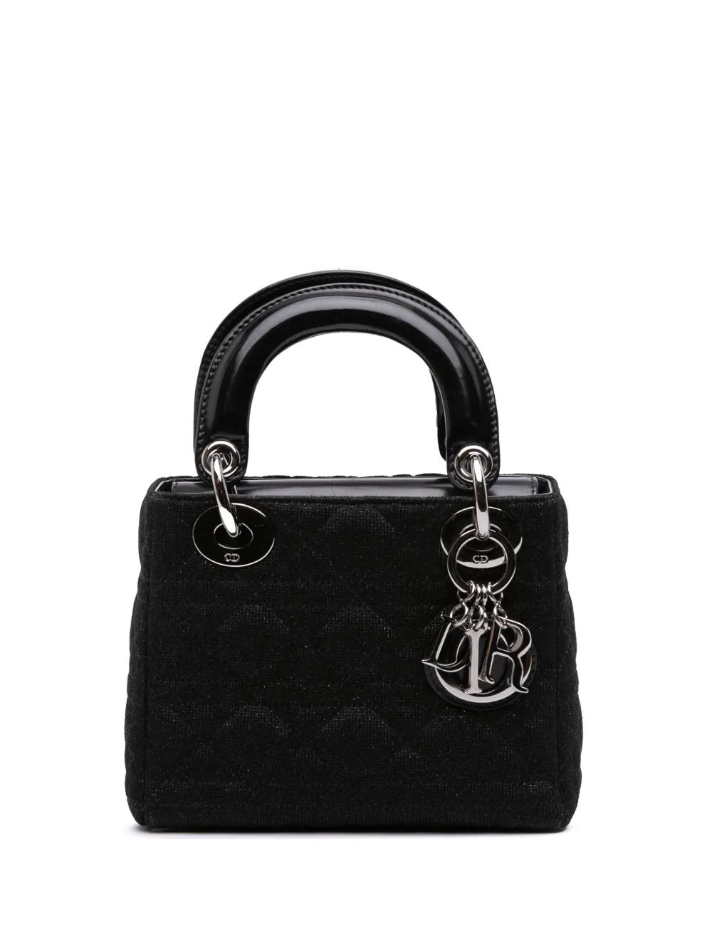 Christian Dior Pre-Owned 2003 Mini Knit Cannage Lady Dior satchel - Christian Dior Pre-Owned 2003 Mini Knit Cannage Lady Dior satchel -