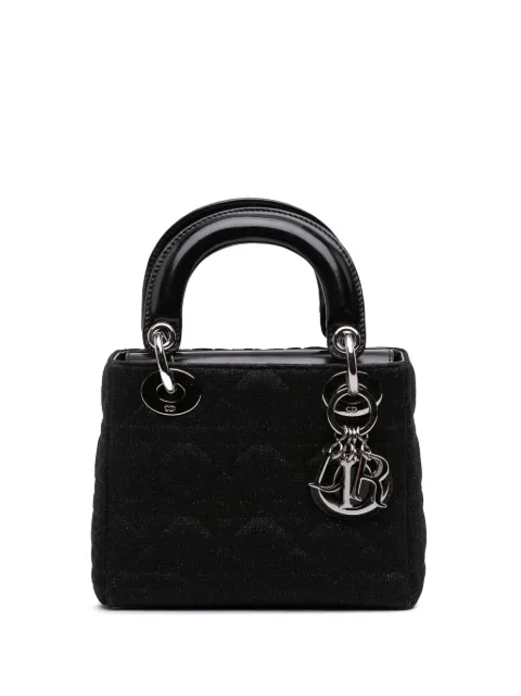 Christian Dior Pre-Owned 2003 Mini Knit Cannage Lady Dior satchel