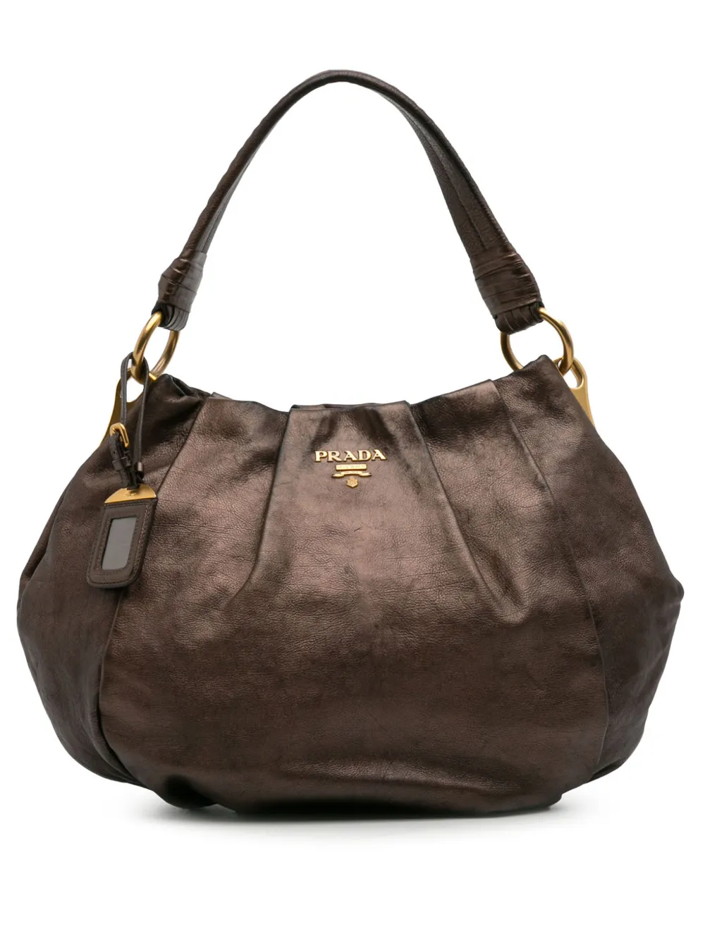 Prada Pre-Owned 2010-2025 Glace Mordore hobo bag | Brown | Image 1