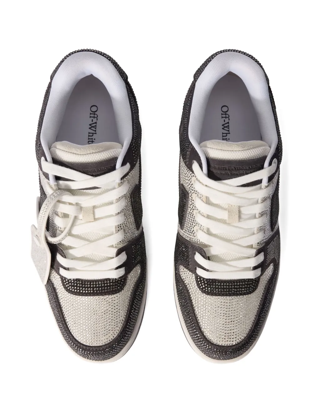 Off-White Out Of Office sneakers met textuur en patroon Beige