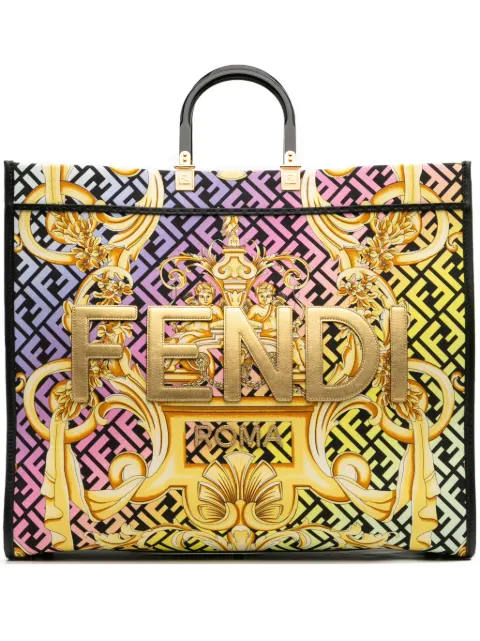 Fendi Pre-Owned tote Versace Fendace Canvas Logo Sunshine Shopper XL 2010-2025