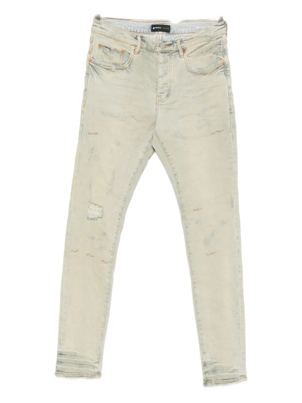 Purple Brand Distressed-effect Jeans In Neutral