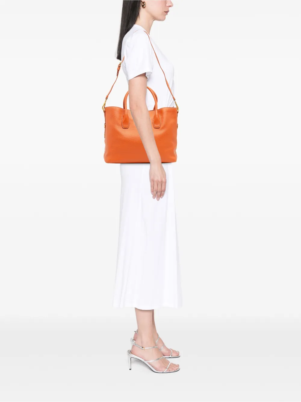 Prada Pre-Owned 2013-2025 Vitello Daino Open Convertible Tote satchel | Pre-Owned | Image 2